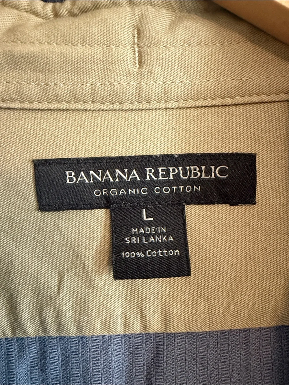 BANANA REPUBLIC ORGANIC COTTON CORDUROY SHIRT JACKET STEEL BLUE